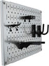 Pegboard Wall Organizer Tiles, Wall Control Modular Galvanized Steel Tiling Set, Four 12-Inch x 16-Inch Panels