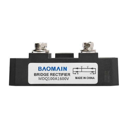 Baomain MDQ-100A Bridge Rectifier - 100A 1600V Full Wave Diode Module One Phase