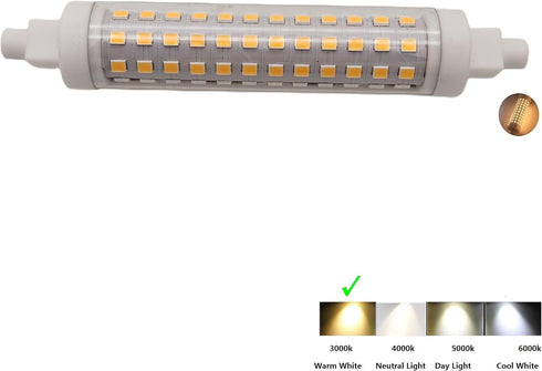 QLEE R7S Bulb 118MM 12W J118 T3 150w 360 3000k Dimmable,2 Pack LED Led FloodLight Equivalent Halogen Wall Sconce Floor