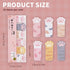 cobee 360 Sheets Cute Animals Sticker Bookmarks, 3 Packs Cat Paw Memo Pad, Sticky Notes & Page Markers