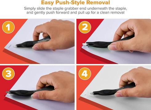 Bostitch Office Professional Magnetic Staple Remover Tool, 3 Pack Staple Puller Stick for Office Home & School