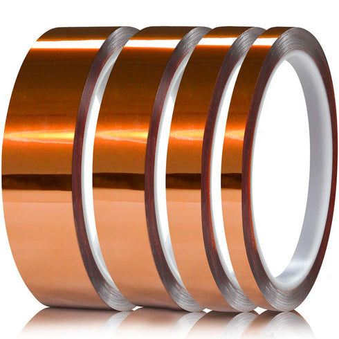 Heat Resistant Tape, Kapton Tape, Polyimide Film Tape for PCB Masking, Battery Wrapping, Electrical Tasks