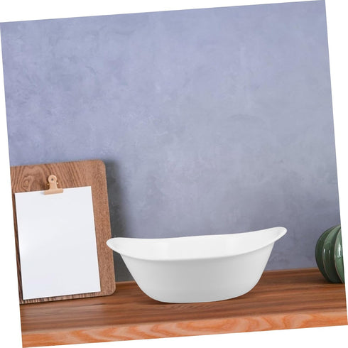 VICASKY Portable Oval Face Wash Basin - Stackable Cleaning Tub for Home and Salon