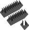 20 Pcs Black Hurricane Tie - Thickness 2.2mm (13 Gauge) Joist Hangers for Roofing Trusses Wood Timber Connectors