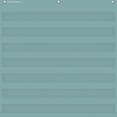 Teacher Created Resources 7 Pocket Chart, Calming Blue (28" x 28") (TCR20101)
