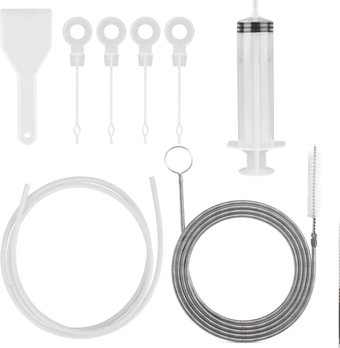 BZTT 8 PCS Refrigerator Drain Cleaning Tool - Fridge Water Line Cleaner Kit