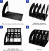 SAYEEC File Holder Storage Folder, 4 Compartment Standing Desktop Organizer for Office School Supplies
