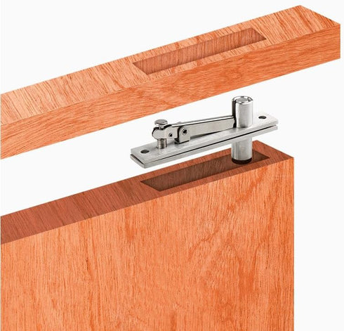 360-Degree Heavy Duty Hidden Door Hinge - Stainless Steel Pivot | Rotation Invisible Pivot Door Hardware for Secret