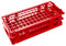 Caplugs Evergreen 240-3200-R8SI Test Tube Rack for 13mm Tubes, 90 Places, Polypropylene, Red