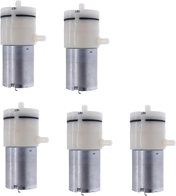 GDBGJPKM 5PCS 370 Mini Air Pump (3.7V/6V/12V) Electric Micro Vacuum Booster Motor for
