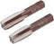 uxcell M16 Metric Hand Tap Set, 2 Pitch, 4 Straight Flutes, H2 Alloy Tool Steel, Tapping Tools for Repairing, 1 Pair