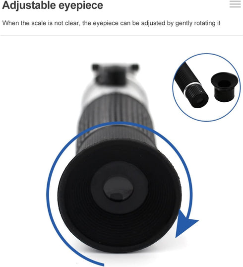 VGVGV 2 1 0-25% 0-40% Brix Refractometer, In Handheld Alcohol Refractometer Alcohol Beer Wine Concentration Meter Brix