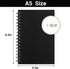 EUSOAR Spiral Notebook College Ruled, 3packs Black A5 5.5" x 8.3" Tear-off Paper Thick Hardcover, 160Pages/ 80Sheets 100GSM Lined Pages, Notebooks for Work Office Journaling Sketchbook Travel Diary by EUSOAR