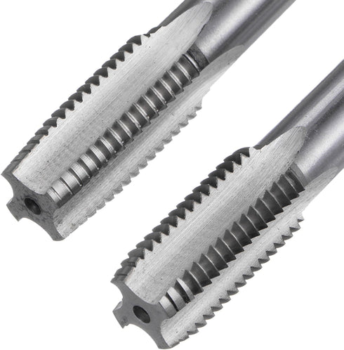 uxcell 2pcs Metric Hand Tap Set, M16 x 2 Taper/Plug Thread Screw Taps, High Speed Steel Tapping Tool Kit