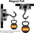 MIKEDE Heavy Duty Magnetic Hooks 4 Pack, 110LB+ Super Strong Neodymium Earth Magnets for Hanging Storage