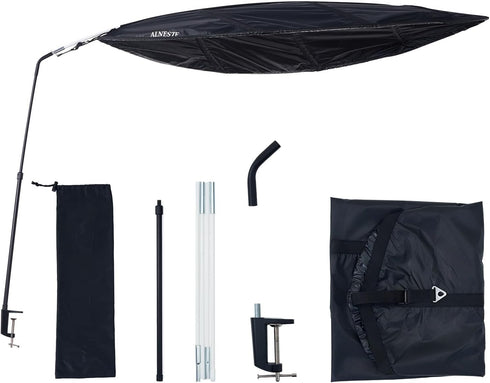 ALNESTE Cubicle Shade for Desk to Block Light, Adjustable Desk Shade for Office Cubicle, Cubicle Leaf Shade, Office