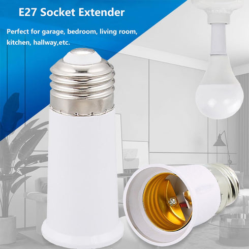 E26 Socket Extender, E26 to E26 Lamp Socket, 9.5CM/3.74 Inch Socket Extension Adapter (4 Pack)
