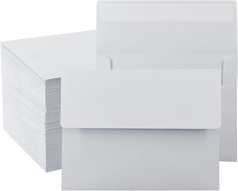 VANRA 150 Pack A2 Invitation Envelopes for 4.25x5.5 Greeting Cards, Self Seal White Envelopes