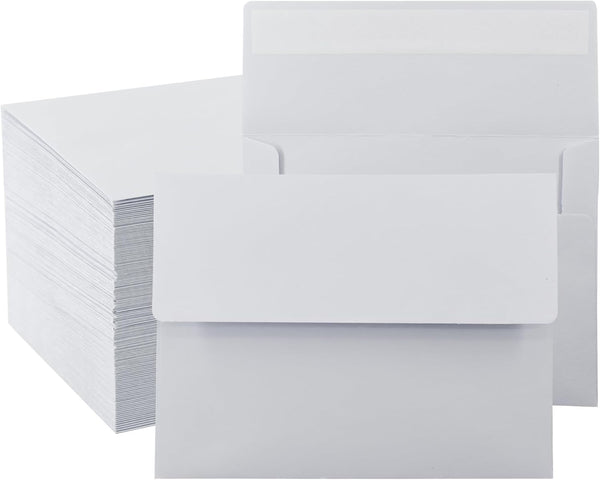 VANRA 150 Pack A2 Invitation Envelopes for 4.25x5.5 Greeting Cards, Self Seal White Envelopes