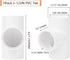 5Pack 3 Way 1-1/2" PVC Tee PVC Pipe Fittings Connector (Socket x Socket x Socket) Furniture Grade SCH40 1.50" PVC Tee Elbow Pipe Fitting Adapter for Water Supplies Build PVC Furniture Shelf by Lswteiz