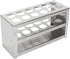 Test Tube Rack 12 Holes Metal Test Tube Vial Shot Glasses Holder Rack, Solid Stable 304 Stainless Steel Centrifuge Tube Holder 3 Tiers 0.75in Diameter for Laboratory School 6.3 x 3.3 x 2.4in