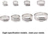 Glarks 100Pcs 8-44mm Range 304 Stainless Steel Worm Gear Hose Clamps Assortment Kit for Plumbing