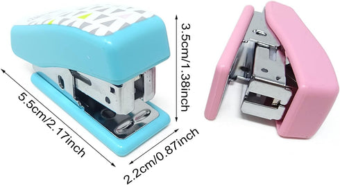 Honbay Portable Mini Cute Desktop Stapler Set with 640PCS No.12 Staples for Office School Home or Travel Use by Honbay