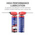 2 Parts,6.76 OZPack 3 Glodway Specialist Silicone Lubricant Spray,Garage Door Lubricant Oil,with Smart Straw Sprays