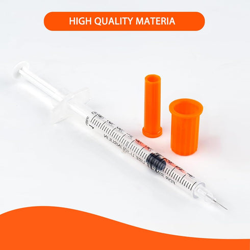 1ML 31G 5/16" 100PACK (1CC 31G 5/16"-100PACK) Syringe with Needle, Individually Wrapped Lab Supplies