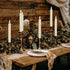 Houdlee 24 Pcs Flameless LED Taper Candle Battery Operated Flickering LED Candle with Warm Light for Church