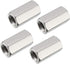 uxcell M8 x 1.25-Pitch 24mm Length 304 Stainless Steel Metric Hex Coupling Nut, 4pcs