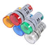 4PCS Round LED Voltage Meter Indicator, Digital LED Display Voltmeter AC 60-500V Voltage Monitor