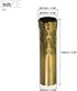 4 Inch Bulb Pack 6 MECCANIXITY Candle Socket Covers, Tall Chandelier Sleeves Light Base Holder, Gold Bronze