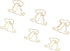 Dog Paper Clips - 100pcs Puppy Design Bookmarks, Cute Paper Clips with Storage Box for Office School Organizing Supplies