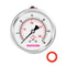 0-30psi/kpa Glycerin Filled Pressure Gauge, 2-1/2" Dial Size, Stainless Steel Case, 1/4" NPT