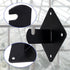 Wall Brackets for Gridwall Panels, Black Mount Brackets with Mounting Hardware (10 Pack)