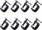 Zeromall 1-Inch C-Clamp Set, Heavy-Duty Cast Iron C-Clamps with 0.8-Inch Throat for Woodworking,