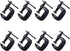 Zeromall 1-Inch C-Clamp Set, Heavy-Duty Cast Iron C-Clamps with 0.8-Inch Throat for Woodworking,
