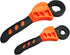 2Pcs Oil Filter Wrench Set, Car Repair Tools and Jar Openers for Mechanics and Plumbers (Orange)