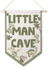 ArtisaEura Little Man Cave Wall Canvas Banners,Dragon Nursery Decor, Sage Green Dinosaur Dragon