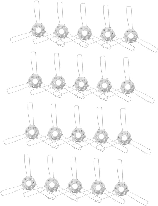 20 Pieces Lampshade Spring Clips Light Fixtures DIY Fixing Spring Clip Clamp