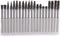 20pcs Solid Carbide Burr Set - 1/8 Shank Double Cut Tungsten Carbide Files for Rotary Drill by YEEZUGO