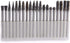 20pcs Solid Carbide Burr Set - 1/8 Shank Double Cut Tungsten Carbide Files for Rotary Drill by YEEZUGO