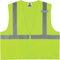 Ergodyne Unisex Class 2 Standard Solid Vest Zippered Lime, XX-Large-3X-Large