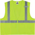 Ergodyne Unisex Class 2 Standard Solid Vest Zippered Lime, XX-Large-3X-Large