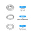 30Pcs Hex Nuts Assortment Kit, 1/2"-13 Hex Nuts with 1/2 Flat Washers & Split Lock Washers, 304 Stainless Steel Hardware