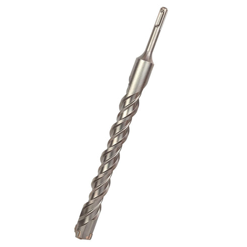 1-1/8 Inch x 12 Inch SDS Plus Rotary Hammer Drill Bit, Carbide Tipped for Brick, Stone, and Concrete