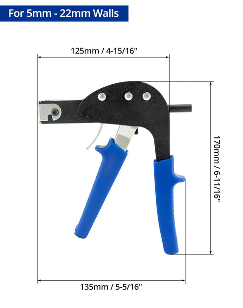 QWORK Hollow Wall Anchor Setting Tool - Non-Slip Rubber Grip for Perfect Cavity Wall Fixings Installation