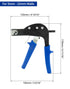 QWORK Hollow Wall Anchor Setting Tool - Non-Slip Rubber Grip for Perfect Cavity Wall Fixings Installation