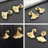 HAKIDZEL 2pcs Closet Zinc Alloy Fan-Shaped Cabinet Door Handles Drawer Knobs for Wardrobe Furniture, Small Single-Hole